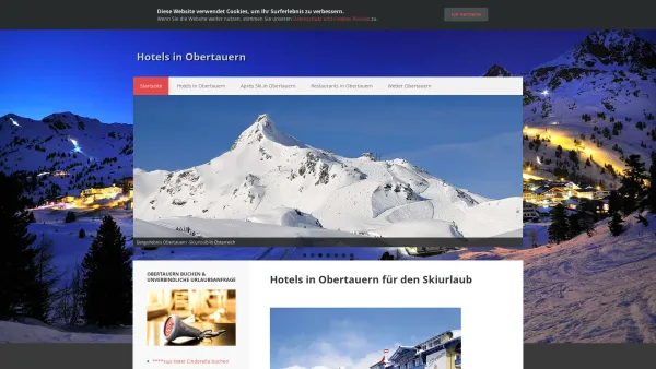 Website Screenshot: Hotels in Obertauern - Hotels in Obertauern für Ihren Skiurlaub - Date: 2023-06-15 16:02:34