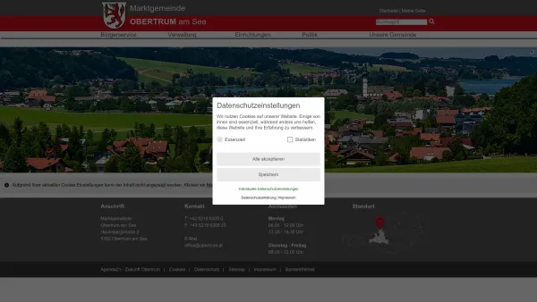 Website Screenshot: Marktgemeindeamt Obertrum am Obertrum RiS-Kommunal - Obertrum am See - Marktgemeinde - Startseite - Date: 2023-06-23 12:08:11
