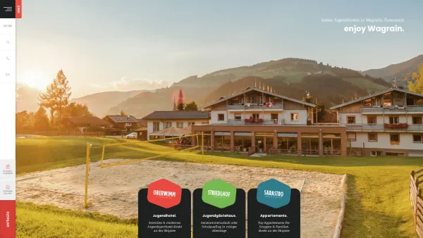 Website Screenshot: Jugendhotel Oberwimm - Jugendhotels Wagrain | Ferien im Jugendgästehaus in Österreich - Date: 2023-06-15 16:02:34