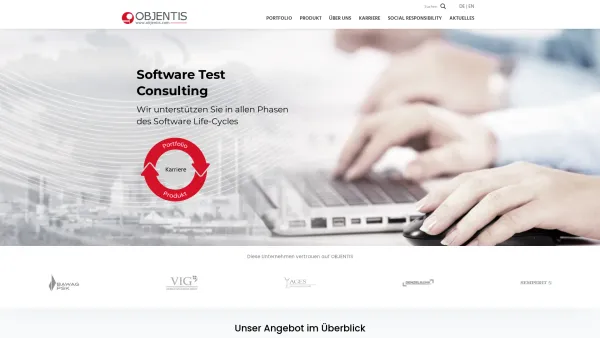 Website Screenshot: OBJENTIS Software Integration GmbH - OBJENTIS Software Integration GmbH - Date: 2023-06-23 12:08:11