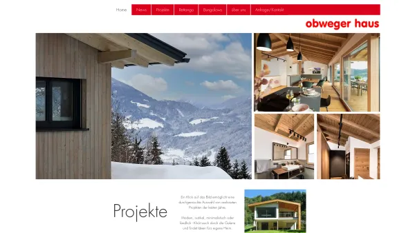 Website Screenshot: obweger haus - Obweger Haus | Planung | Kärnten - Date: 2023-06-23 12:08:11