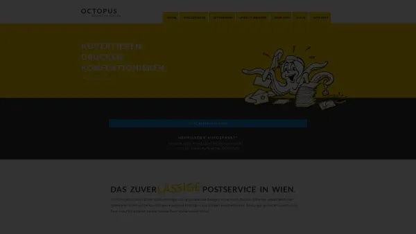 Website Screenshot: Gerhard bei OCTOPUS Kuvertieren und versenden - Octopus - Home - Date: 2023-06-23 12:08:14