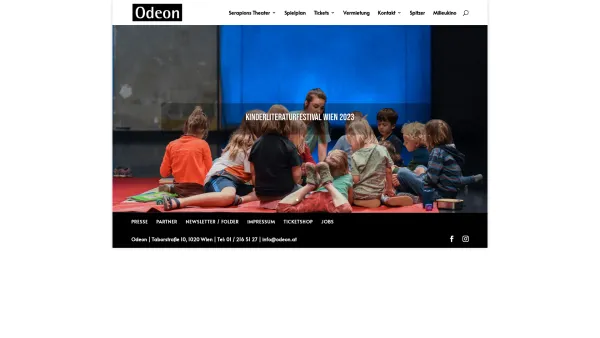 Website Screenshot: Der Theaterverein Odeon Wien Das Serapions Theater Aktuelle Produktionen Kartenreservierung Hintergrundinformationen - Odeon Theater | - Date: 2023-06-23 12:08:14