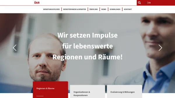 Website Screenshot: ÖAR-Regionalberatung Gesellschaft mit beschränkter Haftung - ÖAR GmbH - Beratung und Entwicklung - Date: 2023-06-23 12:08:14