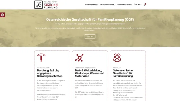 Website Screenshot: Österreichische Gesellschaft für Familienplanung - Home Main - ÖGF - Date: 2023-06-23 12:08:14