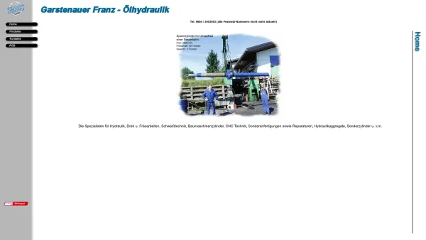 Website Screenshot: Ölhydraulik Garstenauer Oelhydraulik Garstenauer - WILLKOMMEN BEI OELHYDRAULIK GARSTENAUER GMBH - Date: 2023-06-23 12:08:17