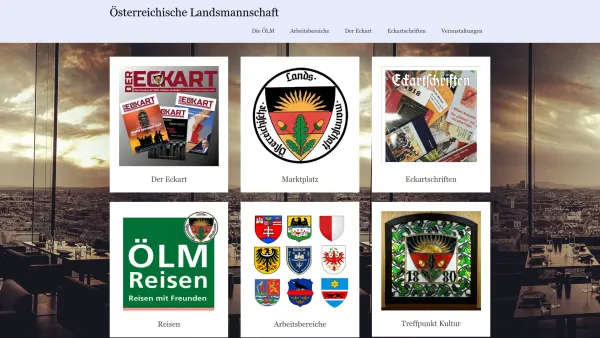 Website Screenshot: Österreichische Landsmannschaft ÖLM http//www.oelm.at - Österreichische Landsmannschaft - Date: 2023-06-23 12:08:17