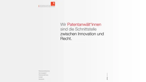 Website Screenshot: OEPAK Österreichische Patentanwaltskammer - Österreichische Patentanwaltskammer - Date: 2023-06-23 12:08:17