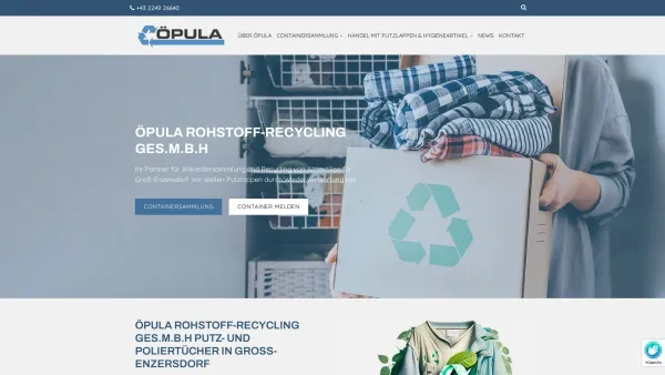 Website Screenshot: ÖPULA Rohstoff-Recycling Gesellschaft m.b.H. - ÖPULA Rohstoff-Recycling Ges.m.b.H - Groß-Enzersdorf - Date: 2023-06-23 12:08:17