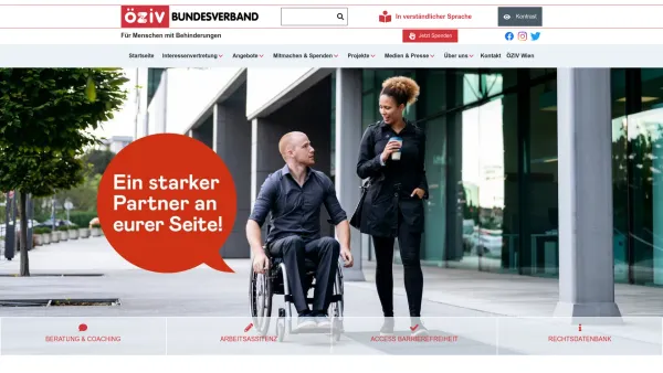 Website Screenshot: ÖZIV Bundesverband - ÖZIV - Bundesverband für Menschen mit Behinderungen - Date: 2023-06-15 16:02:34