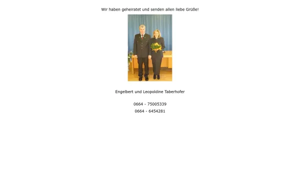 Website Screenshot: Schweighofer GMBH ofen-fliesen.at - Wir haben geheiratet und senden allen liebe Grüße - Date: 2023-06-23 12:08:17