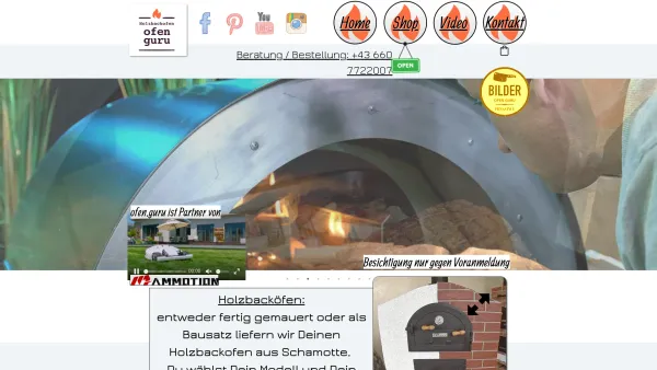 Website Screenshot: ofen.guru I Holzbackofen Pizza I Braten I Brot - Brotbackofen | Gartenküche | Holzbackofen - Date: 2023-06-15 16:02:34
