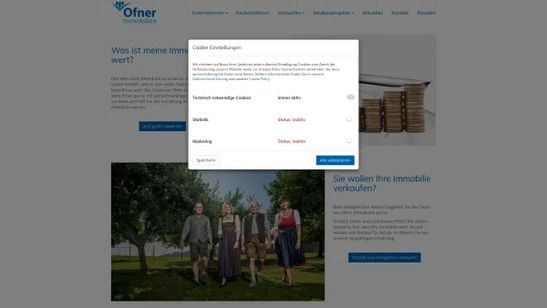 Website Screenshot: Ofner Immobilien - Home - Ofner Immobilien GmbH - Date: 2023-06-23 12:08:20