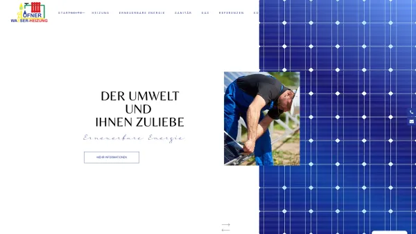 Website Screenshot: J. Ofner Installationen GmbH - Startseite - J. Ofner Installationen GmbH - Gas-, Wasser- und Heizungstechnik - Date: 2023-06-26 10:26:35