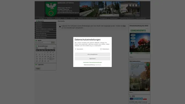 Website Screenshot: Gemeindeamt Oftering RiS-Kommunal - Oftering - GEM2GO WEB - Startseite - Date: 2023-06-23 12:08:20
