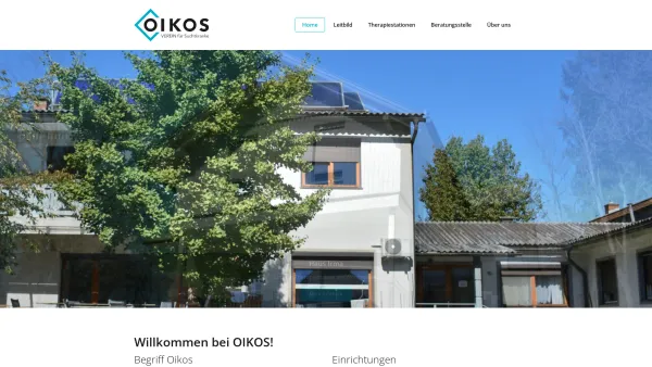 Website Screenshot: OIKOS Verein für Suchtkranke - OIKOS Klagenfurt | Home - Date: 2023-06-23 12:08:20