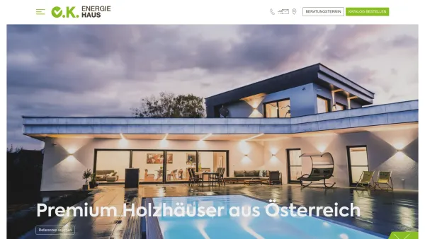 Website Screenshot: O.K. Haus - O.K. Energie Haus GmbH - Date: 2023-06-14 10:44:12