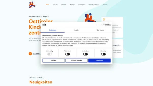Website Screenshot: Osttiroler Kinderbetreuungszentrum - Osttiroler Kinderbetreuungszentrum - Ihr Kind in besten Händen! - Date: 2023-06-23 12:08:20