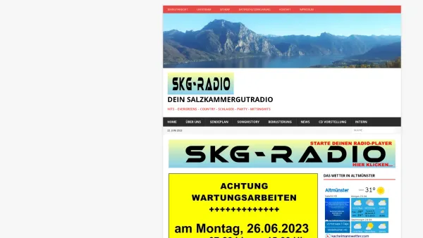 Website Screenshot: Oldie Party Veranstaltungsservice - Dein SALZKAMMERGUTRADIO - Dein Internetradio im Salzkammergut - Date: 2023-06-23 12:08:20