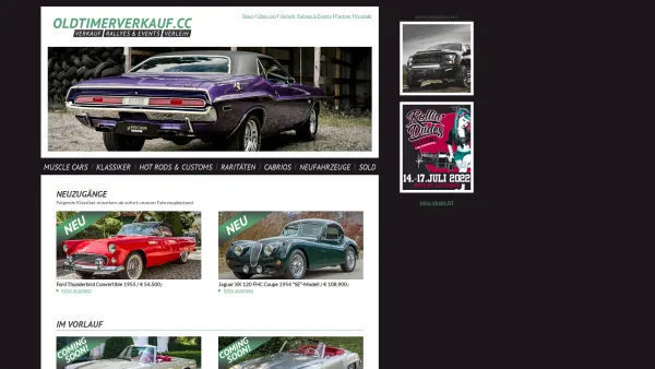 Website Screenshot: Oldtimerverkauf.cc Verkauf von Us Cars, Oldtimer, Klassiker - Oldtimerverkauf, US Car Verkauf, Klassiker Verkauf, Classic Car Verkauf - Date: 2023-06-26 10:26:35