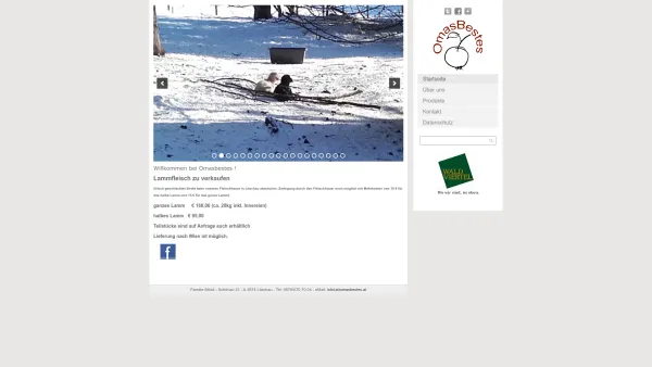 Website Screenshot: OmasBestes - Omasbestes – Naturprodukte aus dem Waldviertel - Date: 2023-06-23 12:08:20