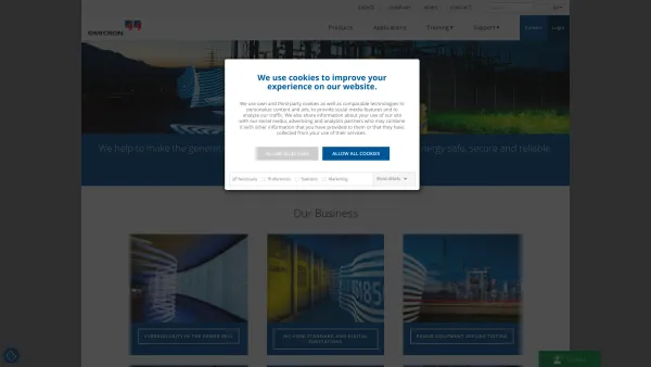 Website Screenshot: OMICRON electronics GmbH - OMICRON | Innovative Power System Testing Solutions - Date: 2023-06-14 10:44:13