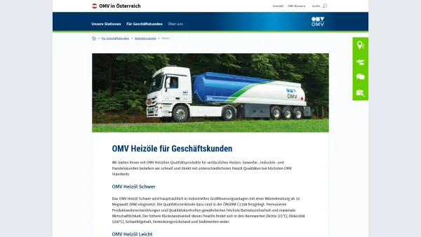 Website Screenshot: Austria Mineralöl OMV The Leading Oil and Gas Group Central Europe - OMV Heizöle für Geschäftskunden | OMV.at - Date: 2023-06-23 12:08:20