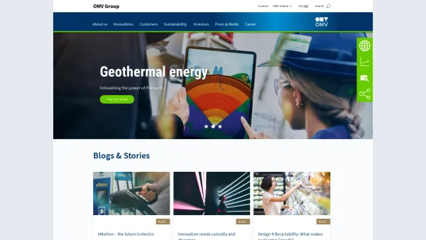 Website Screenshot: Austria Mineralölvertrieb GmbH - OMV Group | OMV.com - Date: 2023-06-14 16:38:01