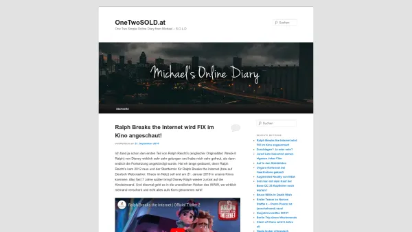 Website Screenshot: OneTwo internet Handels GmbH & Co KG - OneTwoSOLD.at | One Two Simple Online Diary from Michael – S.O.L.D - Date: 2023-06-23 12:08:22