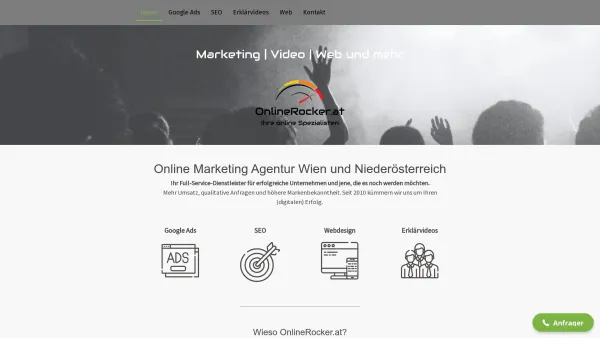 Website Screenshot: OnlineRocker.at - Online Marketing Agentur aus Wien - OnlineRocker.at - Date: 2023-06-14 10:46:49