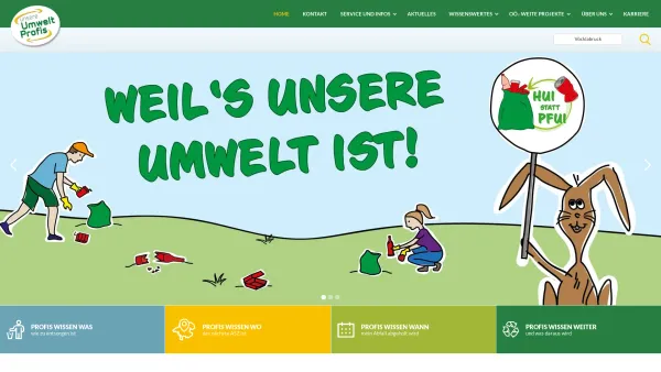 Website Screenshot: Bezirksabfallverband Vöcklabruck - Umweltprofis: Home - Date: 2023-06-14 16:38:01