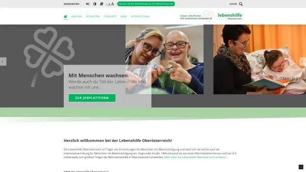 Website Screenshot: Lebenshilfe Oberösterreich - Start: Lebenshilfe Oberösterreich - Date: 2023-06-15 16:02:34