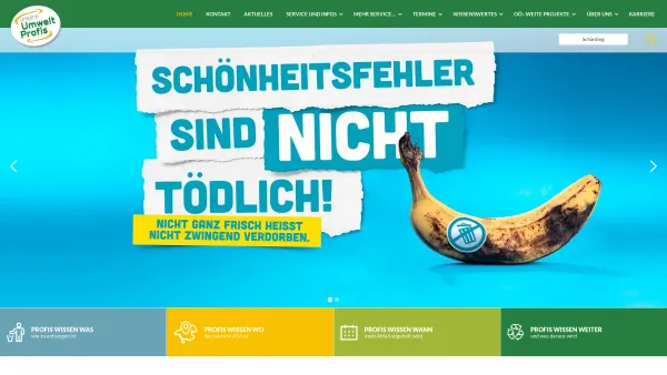 Website Screenshot: Bezirksabfallverband Schärding - Umweltprofis: Home - Date: 2023-06-23 12:08:23