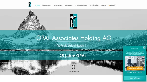 Website Screenshot: barcode strichcode etikettendrucker österreich wien distribution distributor opal shop preise günstig datamax denso tekogix datalo - OPAL Holding – AutoID - Hardware - Software - Media - Date: 2023-06-23 12:08:23