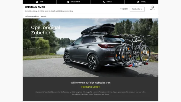 Website Screenshot: Autohaus Hermann - Ihr OPEL Partner - Fachwerkstätte - Date: 2023-06-15 16:02:34