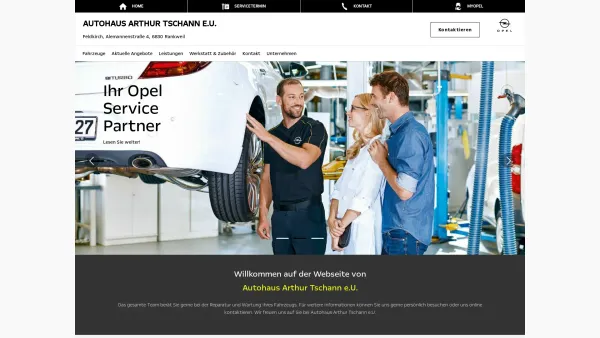 Website Screenshot: Tschann STEINMETZ - Opel Tschann - Date: 2023-06-23 12:08:23