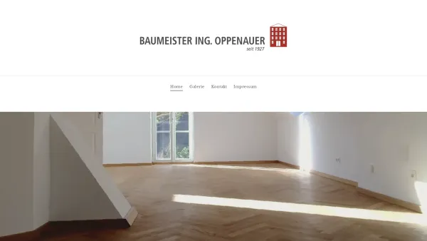 Website Screenshot: Ing Oppenauer Ges.m.b.H. - Stadtbaumeister - Baumeister Ing. Oppenauer - Date: 2023-06-23 12:08:23
