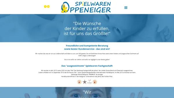 Website Screenshot: Peter Oppeneiger Spielwaren Fachgeschäft Oppeneiger - Spielwaren Oppeneiger - Date: 2023-06-14 10:44:15