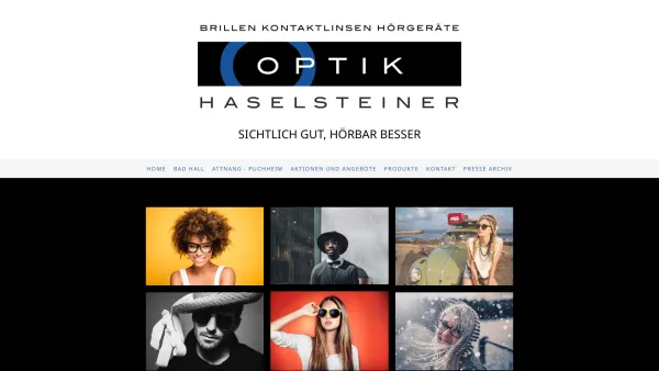 Website Screenshot: Optik Haselsteiner GmbH - Start - Optik Haselsteiner - Date: 2023-06-26 10:26:35