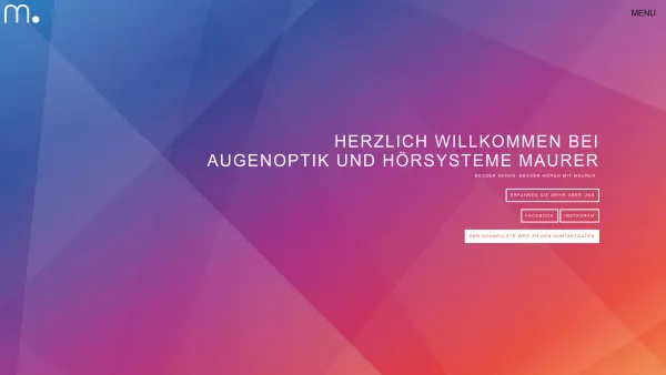 Website Screenshot: Sehen Hören Maurer www.optik-maurer.at - Augenoptik Maurer Hörsysteme ihr Optiker im Oberpinzgau - Date: 2023-06-23 12:08:25