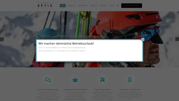 Website Screenshot: Optik Plangger Optikermeister aus Landeck Tirol - Optik Plangger – Wir sehen uns - Date: 2023-06-23 12:08:25