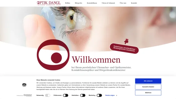 Website Screenshot: Norbert Optik-Dangl - Optik Dangl - Inh. Andreas Popp - Date: 2023-06-23 12:08:25