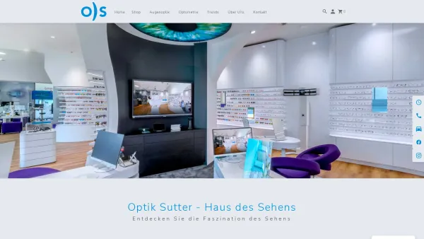 Website Screenshot: Peter Optik SutterBrillen Kontaktlinsen Ozonloch Schauraum - Optik Sutter - Spezialist für Optik, Brillen & Kontaktlinsen - Date: 2023-06-23 12:08:25