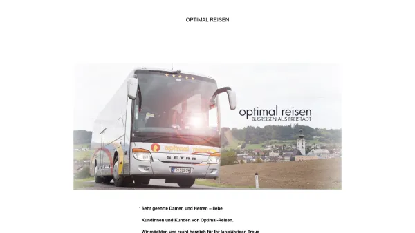 Website Screenshot: OPTIMAL-Reisen optimal reisen - Optimal Reisen - Date: 2023-06-14 10:44:15