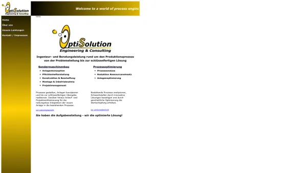 Website Screenshot: OptiSolution Engineering & Consulting Ing. Reinhard Sauerwein - OptiSolution - Engineering and Consulting - Planung und Optimierung von Produktionssystemen - Date: 2023-06-14 10:44:15