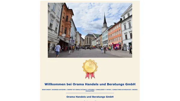 Website Screenshot: Orama Handels und Beratungsges.m.b.H - Welcome@ORAMA - Date: 2023-06-23 12:08:25