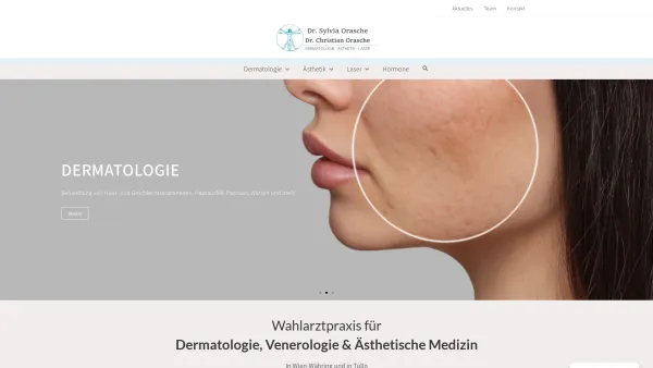 Website Screenshot: Dr. med. Sylvia Orasche - Hautarzt 1180 Wien und Tulln | Dr. Orasche - Date: 2023-06-23 12:08:25