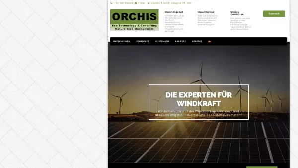 Website Screenshot: ORCHIS Technisches Büro f - ORCHIS GmbH – Eco Technology & Consulting - Date: 2023-06-23 12:08:25
