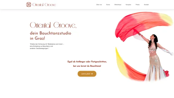Website Screenshot: Orientalgroove Bauchtanz Graz - Oriental Groove - Date: 2023-06-14 10:44:15