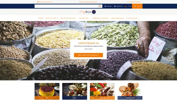 Website Screenshot: Anahita´s 1001 Nacht - Orientbazar24 - Persische & afghanische Lebensmitteln online bestellen. ab 50 € Freihaus Lieferung - Date: 2023-06-23 12:08:25